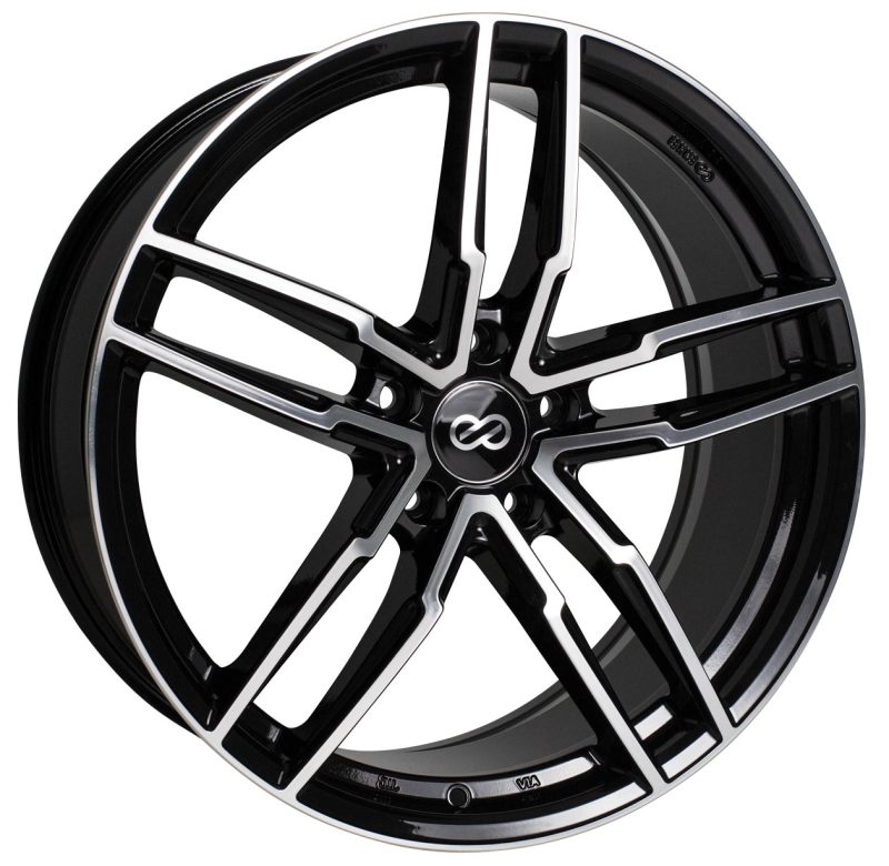 Enkei SS05 Black Machined | 17x7.5" +45mm | 5x100mm Wheel