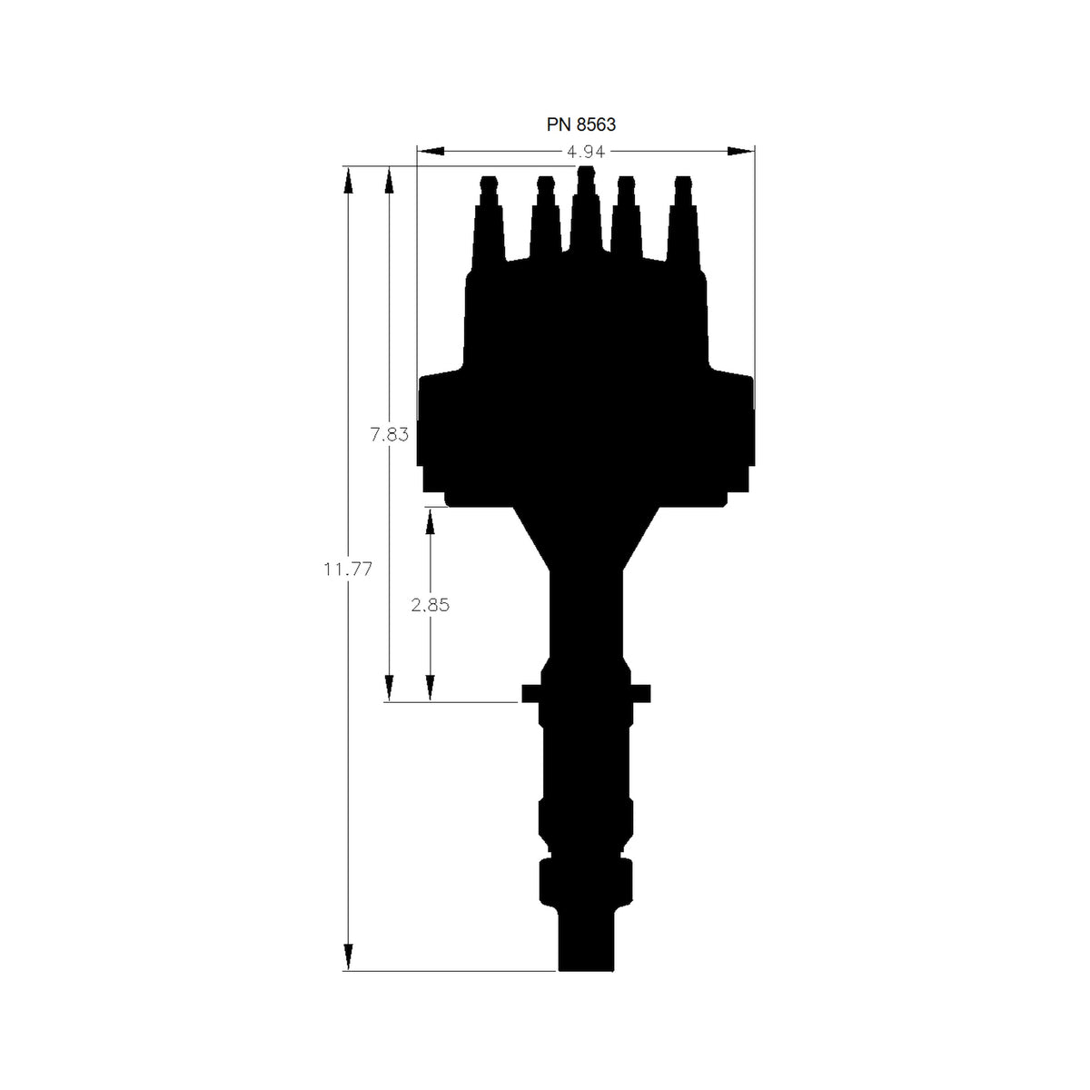 MSD 8563 Pro-Billet Distributor