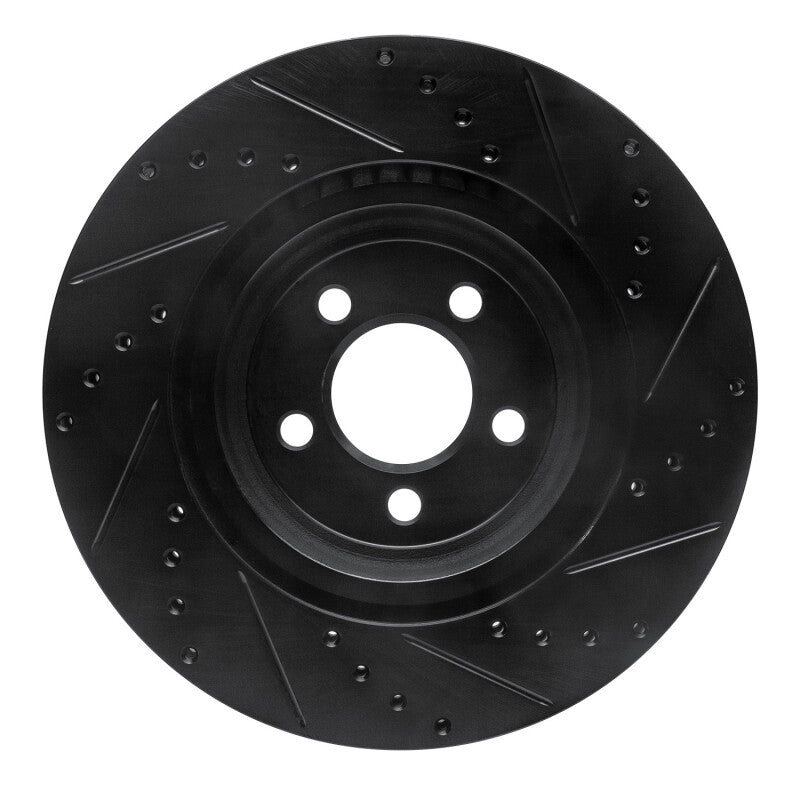 DFC D&S Black Brake Rotor (FRONT LEFT): Chrysler 300 2005-23