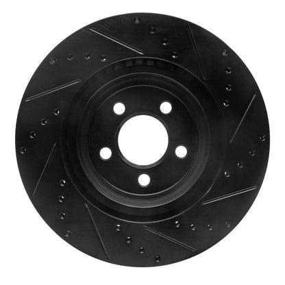DFC D&S Black Brake Rotor (FRONT LEFT): Chrysler 300 2005-23