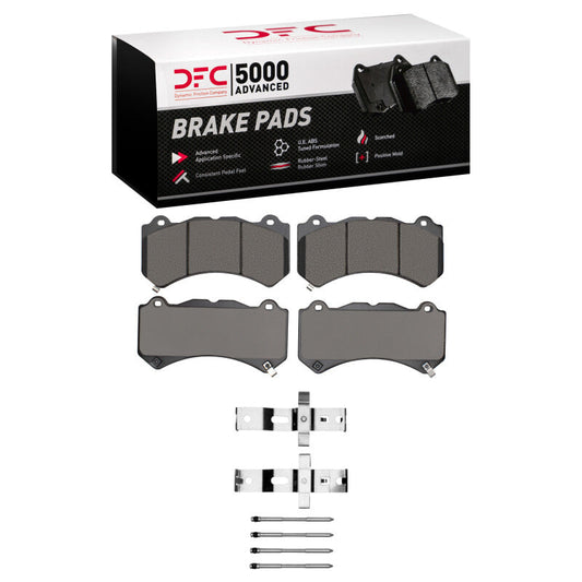 DFC Advanced Low Metallic Brake Pads and Hardware Kit (FRONT): Dodge Charger (12-25)