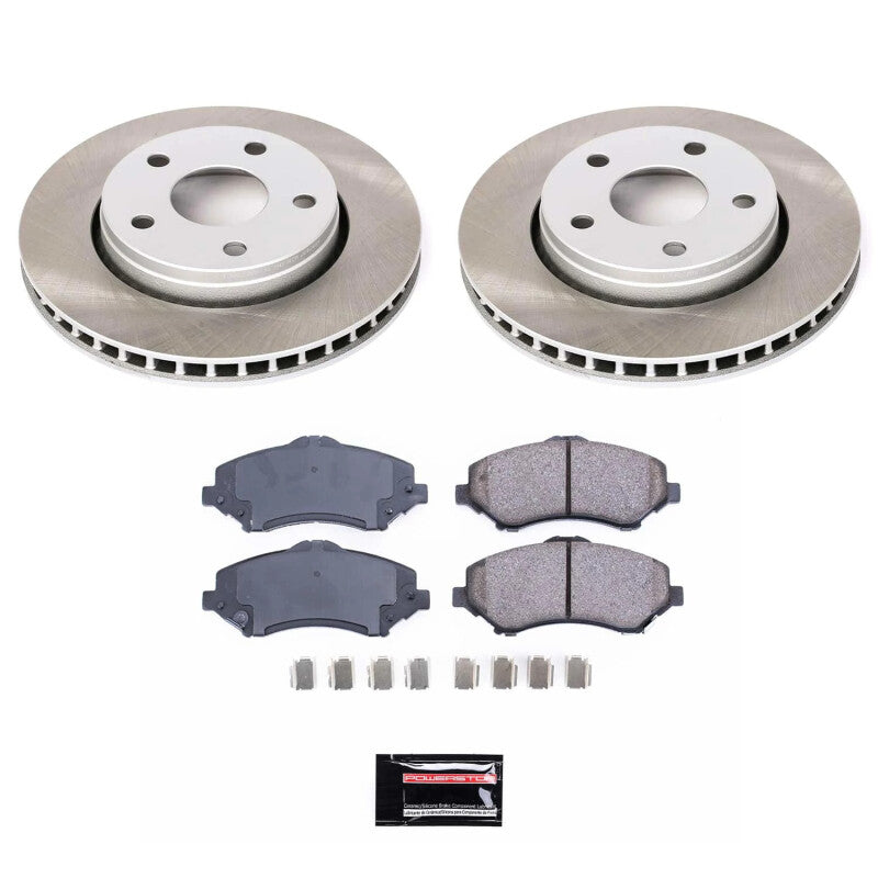 PowerStop 2018 Jeep Wrangler JK Front Semi-Coated Rotor Kit (SC3097)
