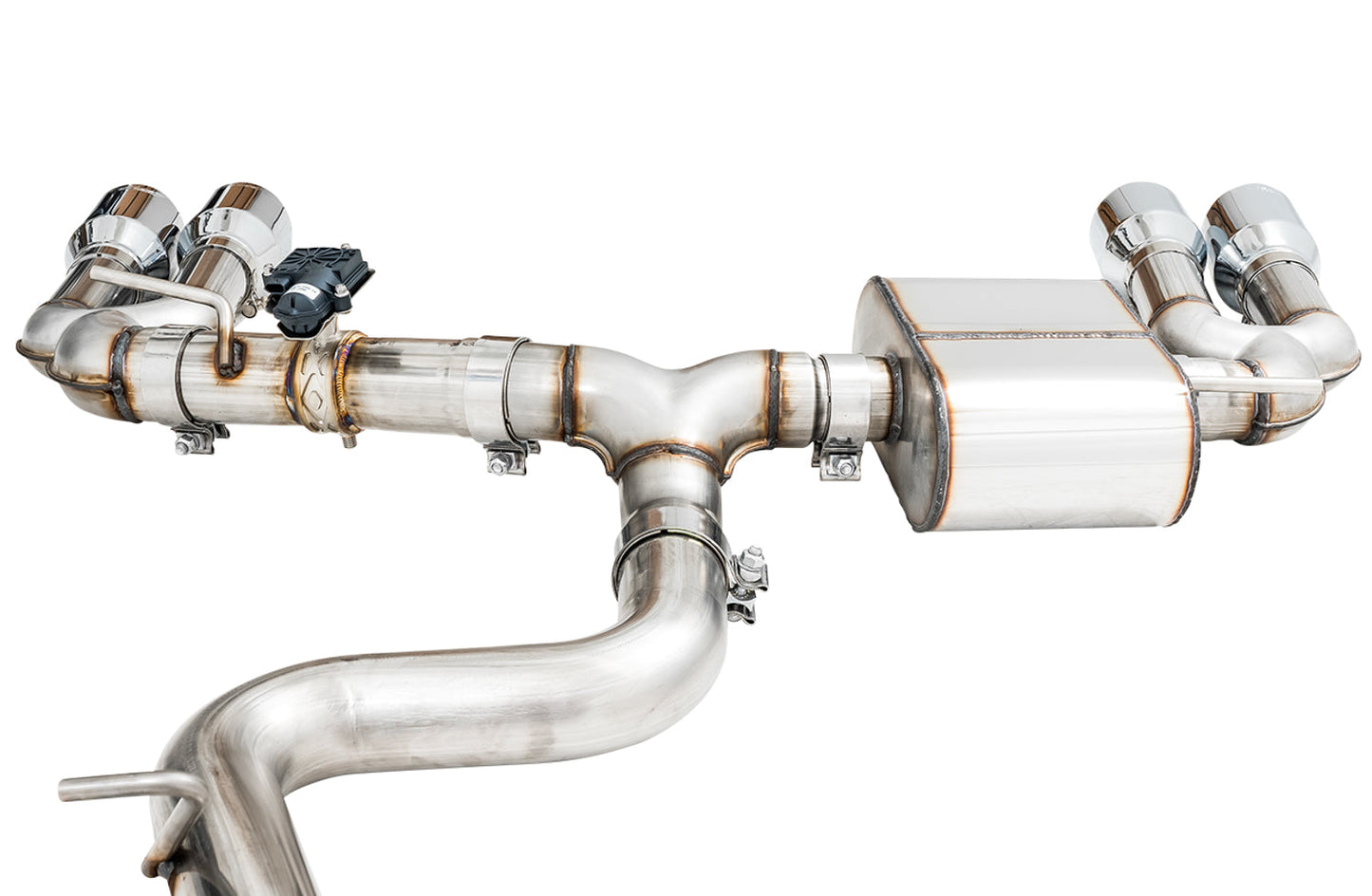 AWE Tuning AWE SwitchPath Exhaust for Audi 8V S3 - Chrome Silver Tips, 102mm - 3025-42068