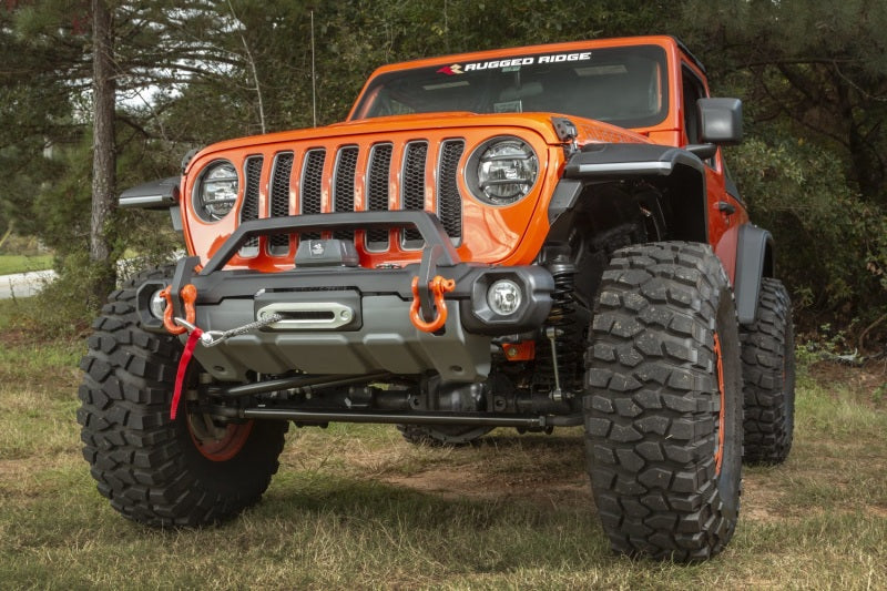 Rugged Ridge 11549.45 Venator Stubby Winch Front Bumper for 18-24 Jeep Wrangler