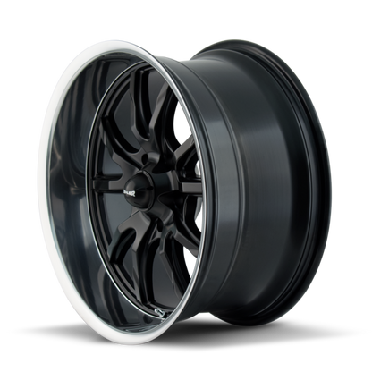(set of 4) Ridler Wheels 650 Matte Black Polished | 17x7" +0mm | 5x120.65mm Wheels