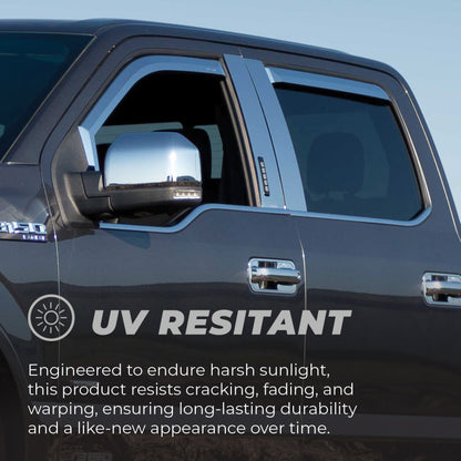 Putco 09-18 Ram 1500 Chrome Window Visors | Ram 1500 (480137)