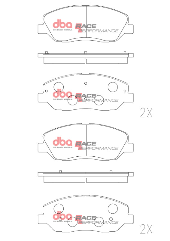 DBA Front Race Performance Brake Pads | Hyundai i20 N (22+) (DB2275RP)