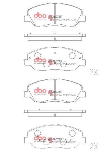DBA Front Race Performance Brake Pads | Hyundai i20 N (22+) (DB2275RP)