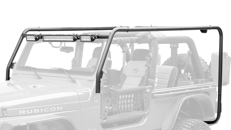 Body Armor Cargo Roof Rack Black for Wrangler JK 4DR JK-7100