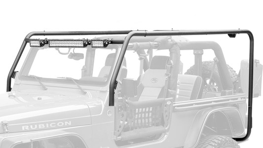 Body Armor Cargo Roof Rack Black for Wrangler JK 4DR JK-7100