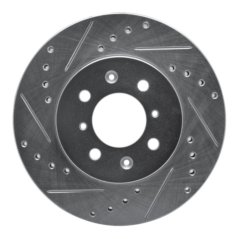 R1 90-17 Acura EL F&R Drilled & Slotted Silver Brake Rotor (631-59016L)