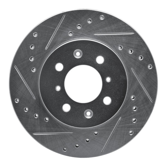 R1 90-17 Acura EL F&R Drilled & Slotted Silver Brake Rotor (631-59016L)