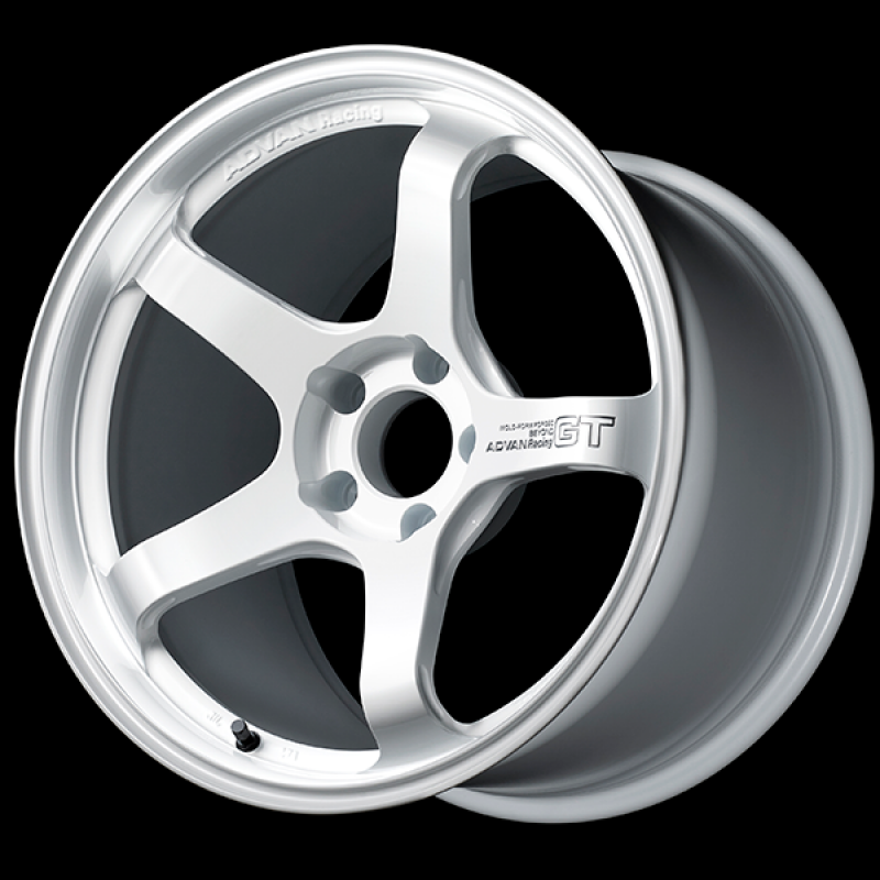 (set of 4) Advan GT Beyond Racing White | 17x9" +45mm | 5x114.3mm Wheels
