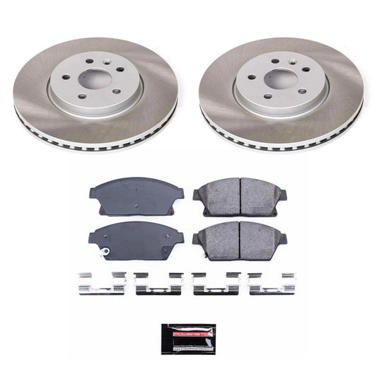 PowerStop 15-17 Chevrolet Trax Front Semi-Coated Rotor Kit (SC6996)