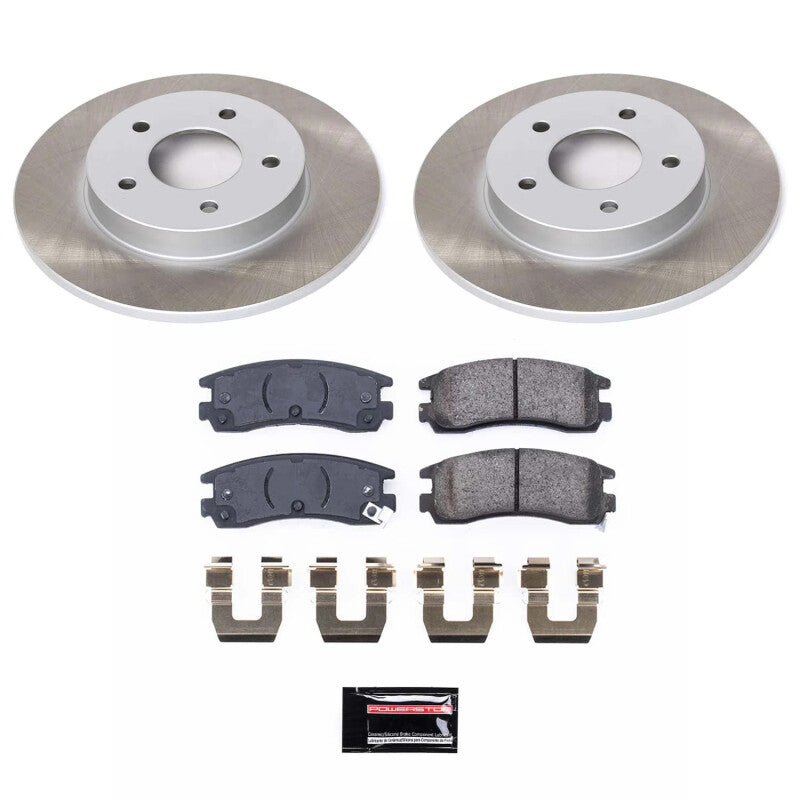 PowerStop 92-96 Cadillac Seville Rear Semi-Coated Rotor Kit (SC3115)