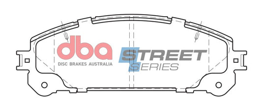 DBA Street Series Front Brake Pads | Lexus NX200t (15-18) (DB2004SS)