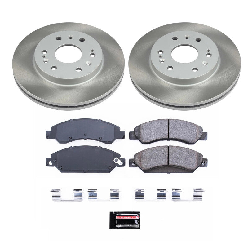 PowerStop 2007 GMC Yukon XL 1500 Front Semi-Coated Rotor Kit (SC2067)