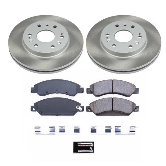 PowerStop 2007 GMC Yukon XL 1500 Front Semi-Coated Rotor Kit (SC2067)