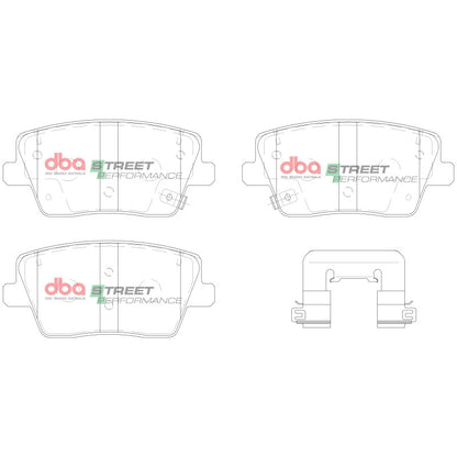 DBA Rear Street Performance Brake Pads | Hyundai Veloster/Veloster N (22-23) (DB15013SP)