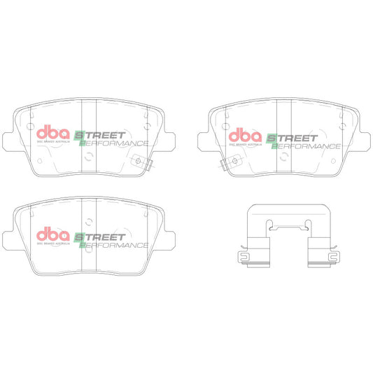 DBA Rear Street Performance Brake Pads | Hyundai Veloster/Veloster N (22-23) (DB15013SP)