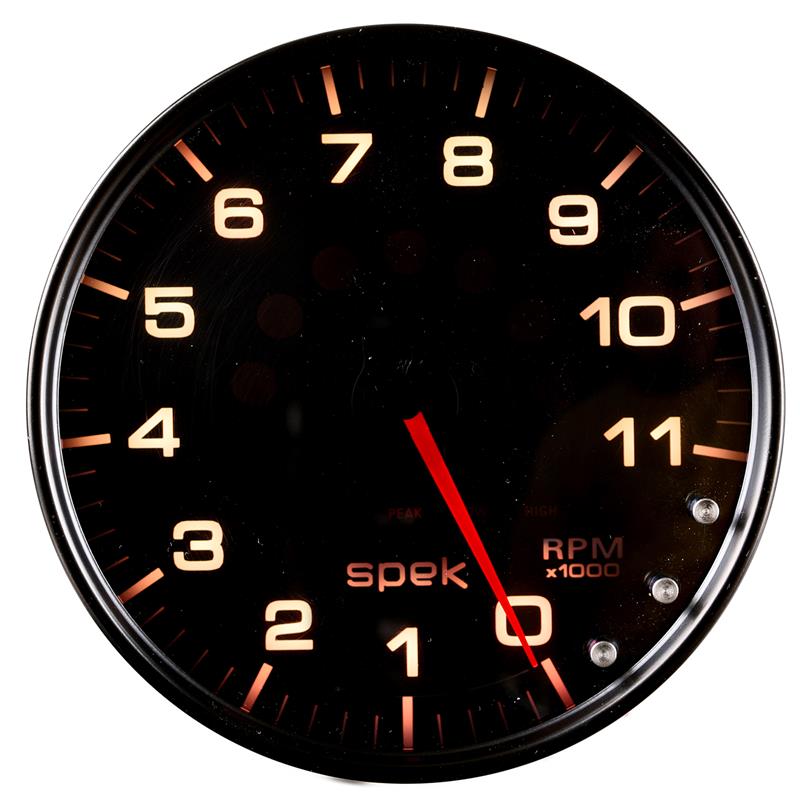 Autometer Spek-Pro 5" Tachometer W/Shift Light 11K RPM