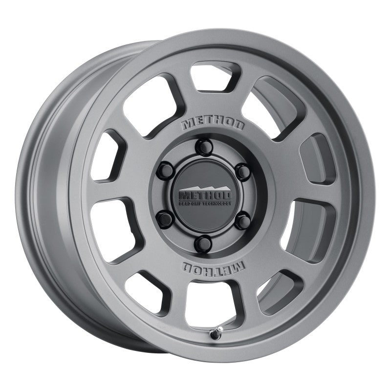 (set of 4) Method MR705 Titanium | 17x8.5" +0mm | 6x5.5in Wheel