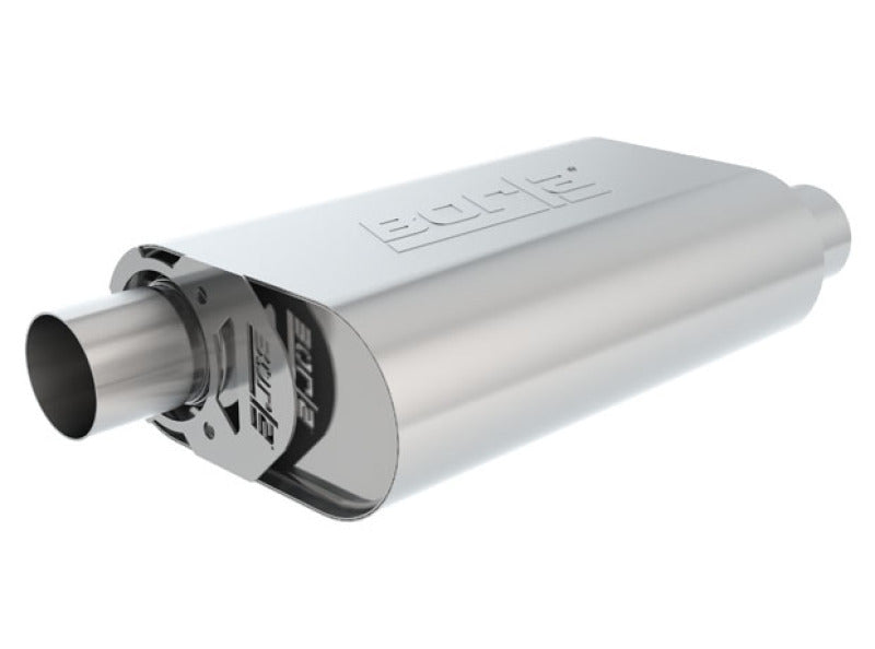 Borla CrateMuffler 2.25in Offset/Offset Oval | SBF 289/302/351 (400834)