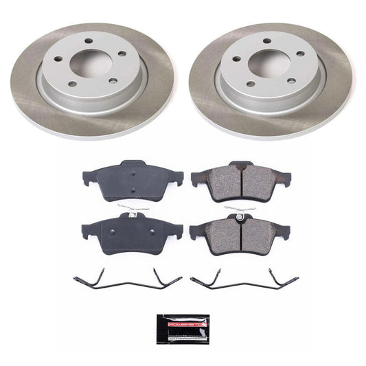 PowerStop 04-13 Mazda 3 Rear Semi-Coated Rotor Kit (SC129)