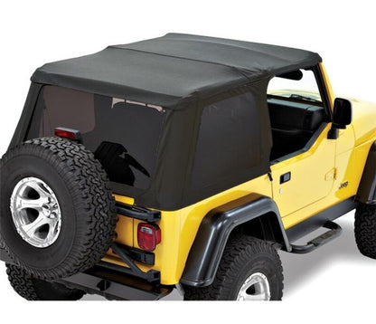 Bestop 97-06 Jeep Wrangler TJ Trektop Premium Black Twill | Jeep TJ (97-06) (56920-17)