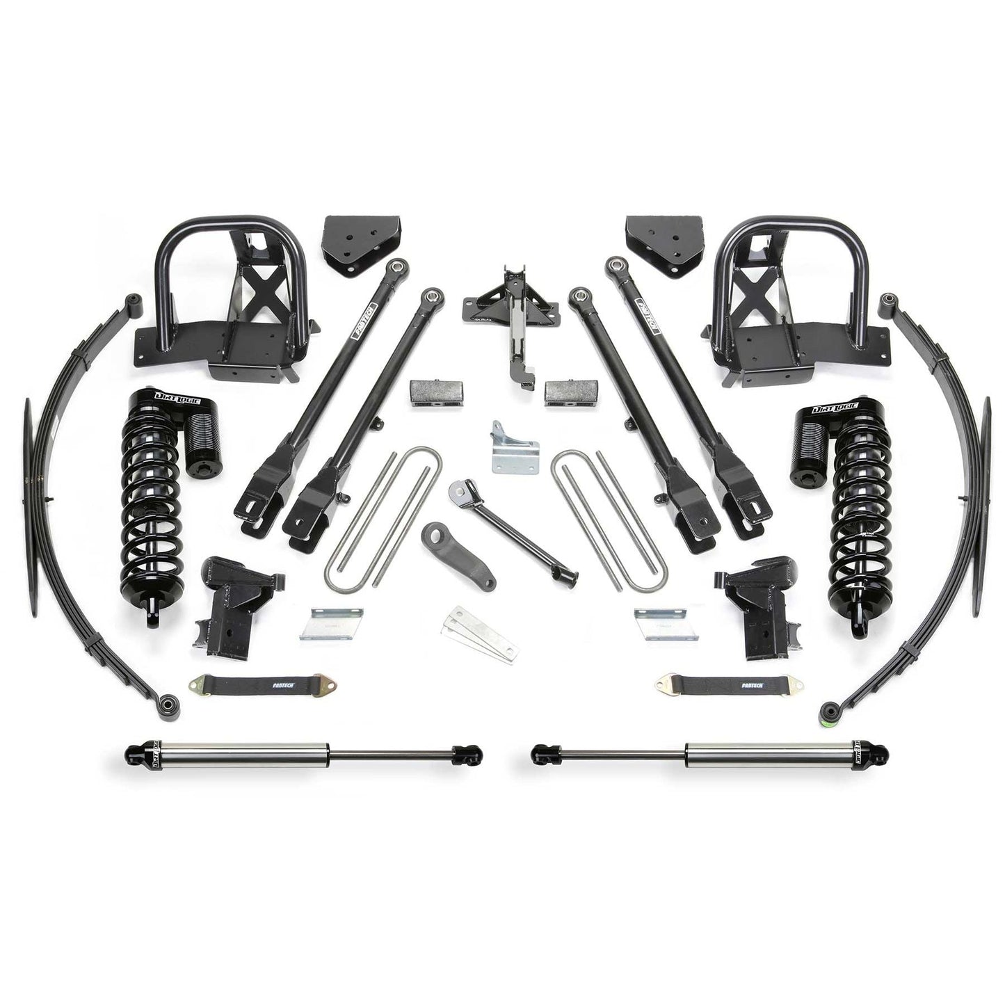 Fabtech 10in 4-Link System w/ DLSS 4.0 Coilover & Rear DLSS | Ford F350 4WD (11-16) (K2154DL)