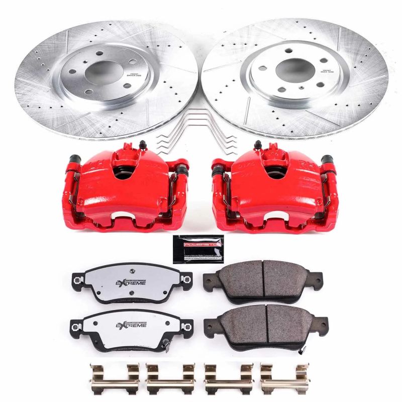 Power Stop Front & Rear Z26 Street Kit w/Calipers | 2014-2015 Infiniti Q60 (KC9063-26)