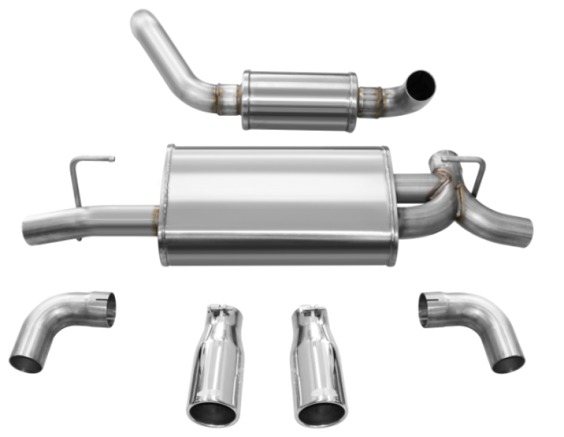 CORSA Touring Axle-Back Turn Downs | Jeep Wrangler JL/JLU 3.6L/2.0T (21014, 21016)