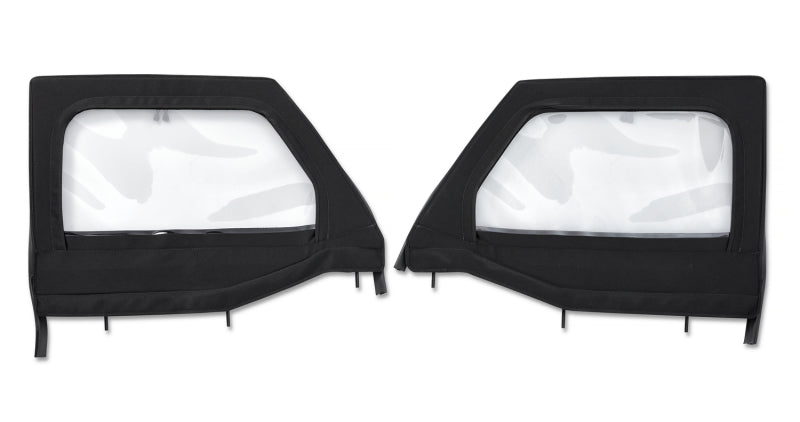 Bestop 51742-17 JL Element Upper Doors Front Black Twill For Jeep Gladiator/JL