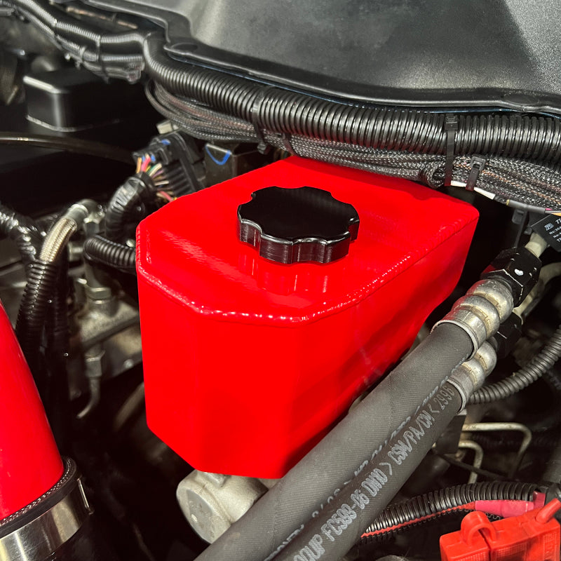 Wehrli 06-23 Cummins 5.9L/6.7L Brake Master Cylinder Reservoir Cover - Bengal Red