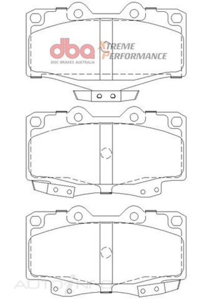 DBA Front Xtreme Performance Brake Pads | Toyota Land Cruiser (92-99) (DB1149XP)