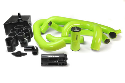 Perrin PSP-ITR-438-3NY FMIC Boost Tube Kit Neon Yellow 2015–2021 Subaru WRX STI