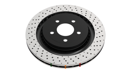 DBA Front 4000 Series Drilled Wavey Brake Rotor | Audi A3 (06) (DBA42806WXD)
