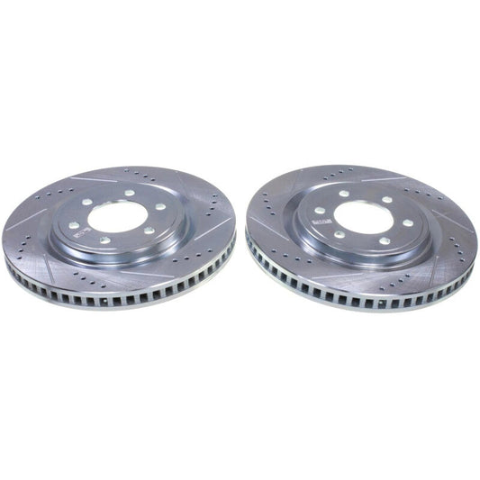 PowerStop 22-23 Ford F-150 Lightning Front Drilled & Slotted Rotor - Pair (AR85227XPR)