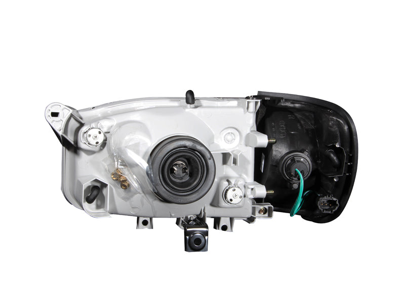 ANZO 99-04 Nissan Pathfinder Crystal Headlights Black Pair (111051)