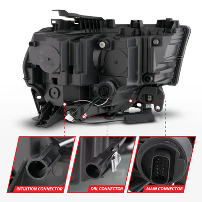 ANZO 19-24 RAM 2500/3500 Z-Series Full LED Proj Headlight DRL/Init/SeqSig Pass Side (111601X-R)