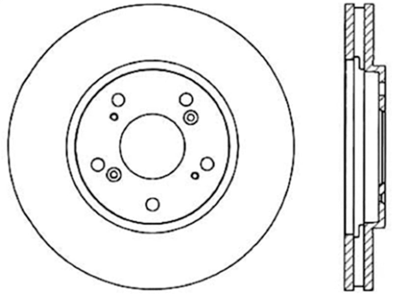 StopTech 126.40029CSR Sport Cryo-Treated Slotted Disc Brake Rotor Fits 91-96 NSX