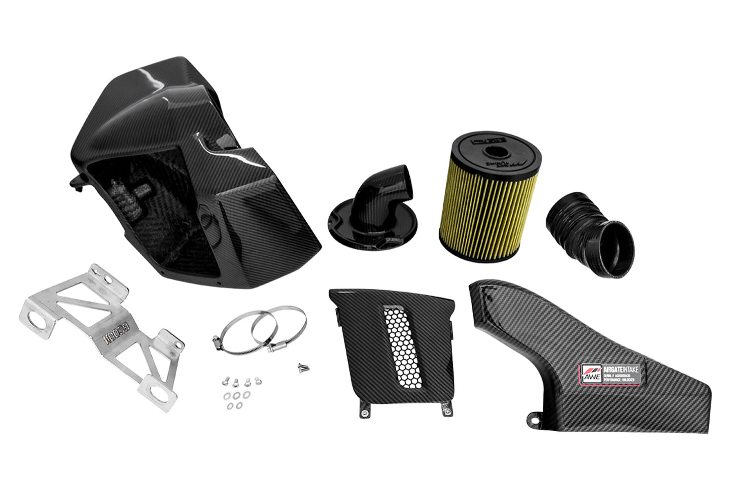 AWE Tuning AWE AirGateâ„¢ Carbon Fiber Intake for Audi B9 SQ5 3.0T - With Lid - 2660-15060