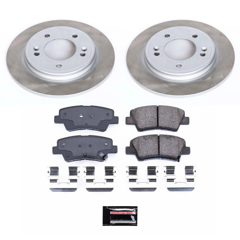 PowerStop 20-22 Kia Forte Rear Semi-Coated Rotor Kit (SC8331)