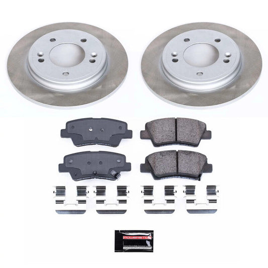 PowerStop 20-22 Kia Forte Rear Semi-Coated Rotor Kit (SC8331)