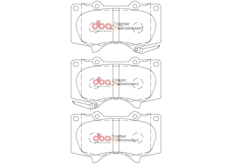 DBA Front Xtreme Performance Brake Pads | Toyota Fortuner (15+) (DB2380XP)