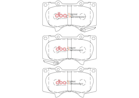 DBA Front Xtreme Performance Brake Pads | Toyota Fortuner (15+) (DB2380XP)