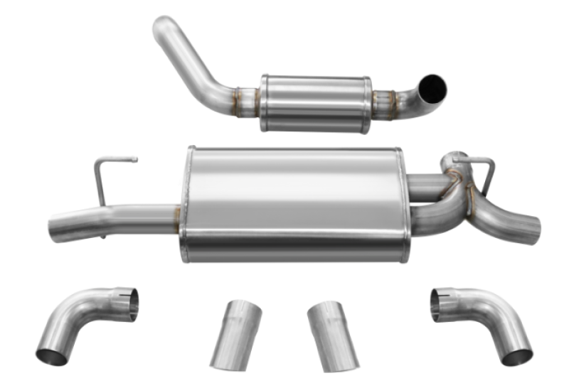 CORSA Touring Axle-Back Turn Downs | Jeep Wrangler JL/JLU 3.6L/2.0T (21013, 21015)
