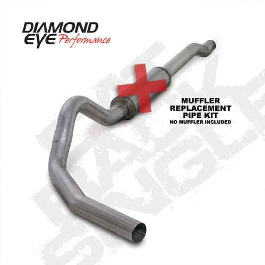 Diamond Eye 4in Catback SGL Al Pipe | Ford F-250/350 (99-07) (K4338A-RP)
