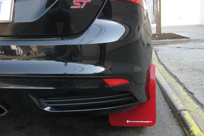Rally Armor Mud Flaps Grey Logo For 12-19 Focus ST/RS/SE MF27-UR-BLK/GRY