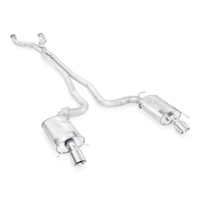 Stainless Works 3in Catback System X-Pipe Chambered Mufflers 4in Tips | Cadillac CTS-V Wagon (09-15) (CTSVC9WGCBC)